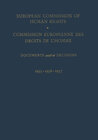 Buchcover European Commission of Human Rights / Commission Europeenne des Droits de l’Homme