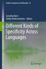 Buchcover Different Kinds of Specificity Across Languages