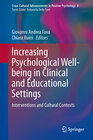 Buchcover Increasing Psychological Well-being in Clinical and Educational Settings