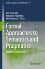 Buchcover Formal Approaches to Semantics and Pragmatics