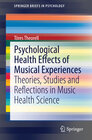 Buchcover Psychological Health Effects of Musical Experiences