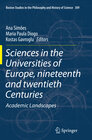 Buchcover Sciences in the Universities of Europe, Nineteenth and Twentieth Centuries