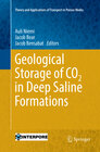 Buchcover Geological Storage of CO2 in Deep Saline Formations