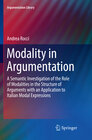 Buchcover Modality in Argumentation