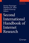 Buchcover Second International Handbook of Internet Research