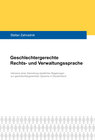 Buchcover Geschlechtergerechte Rechts- und Verwaltungssprache