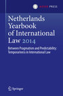 Buchcover Netherlands Yearbook of International Law 2014