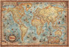 Buchcover Moderne Weltkarte im Antikstil, matt lackiert
