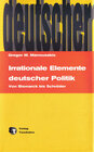 Buchcover Irrationale Elemente deutscher Politik