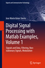 Buchcover Digital Signal Processing with Matlab Examples, Volume 1