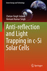 Buchcover Anti-reflection and Light Trapping in c-Si Solar Cells