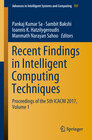 Buchcover Recent Findings in Intelligent Computing Techniques