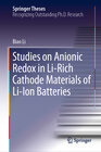 Buchcover Studies on Anionic Redox in Li-Rich Cathode Materials of Li-Ion Batteries