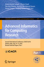 Buchcover Advanced Informatics for Computing Research