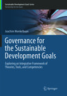 Buchcover Governance for the Sustainable Development Goals