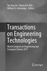 Buchcover Transactions on Engineering Technologies