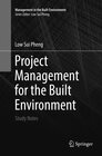 Buchcover Project Management for the Built Environment