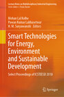 Buchcover Smart Technologies for Energy, Environment and Sustainable Development
