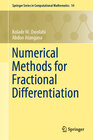 Buchcover Numerical Methods for Fractional Differentiation