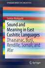 Buchcover Sound and Meaning in East Cushitic Languages