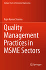 Buchcover Quality Management Practices in MSME Sectors