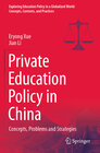 Buchcover Private Education Policy in China