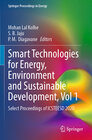 Buchcover Smart Technologies for Energy, Environment and Sustainable Development, Vol 1