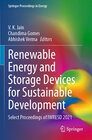Buchcover Renewable Energy and Storage Devices for Sustainable Development