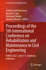 Buchcover Proceedings of the 5th International Conference on Rehabilitation and Maintenance in Civil Engineering