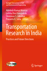 Buchcover Transportation Research in India