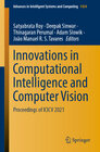 Buchcover Innovations in Computational Intelligence and Computer Vision