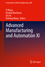 Buchcover Advanced Manufacturing and Automation XI