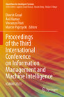 Buchcover Proceedings of the Third International Conference on Information Management and Machine Intelligence