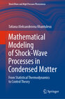 Buchcover Mathematical Modeling of Shock-Wave Processes in Condensed Matter