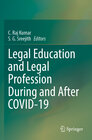 Buchcover Legal Education and Legal Profession During and After COVID-19