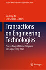 Buchcover Transactions on Engineering Technologies