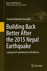 Buchcover Building Back Better After the 2015 Nepal Earthquake