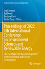 Buchcover Proceedings of 2022 4th International Conference on Environment Sciences and Renewable Energy