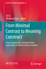 Buchcover From Minimal Contrast to Meaning Construct
