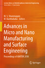 Buchcover Advances in Micro and Nano Manufacturing and Surface Engineering