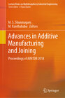 Buchcover Advances in Additive Manufacturing and Joining