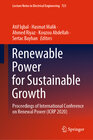 Buchcover Renewable Power for Sustainable Growth
