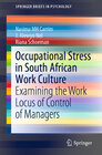Buchcover Occupational Stress in South African Work Culture