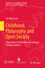 Buchcover Childhood, Philosophy and Open Society