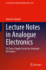 Buchcover Lecture Notes in Analogue Electronics