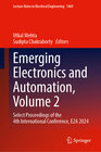 Buchcover Emerging Electronics and Automation, Volume 2