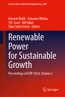 Buchcover Renewable Power for Sustainable Growth