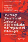 Buchcover Proceedings of International Conference on Communication and Computational Technologies