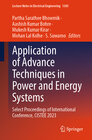 Buchcover Application of Advance Techniques in Power and Energy Systems