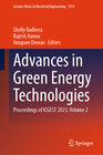 Buchcover Advances in Green Energy Technologies